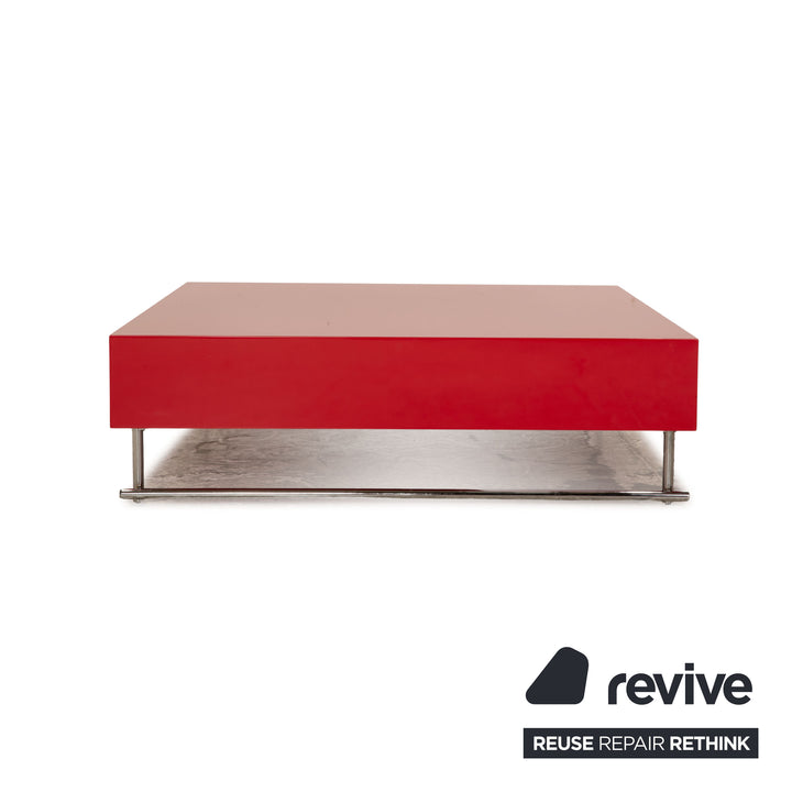 Moroso wood coffee table red