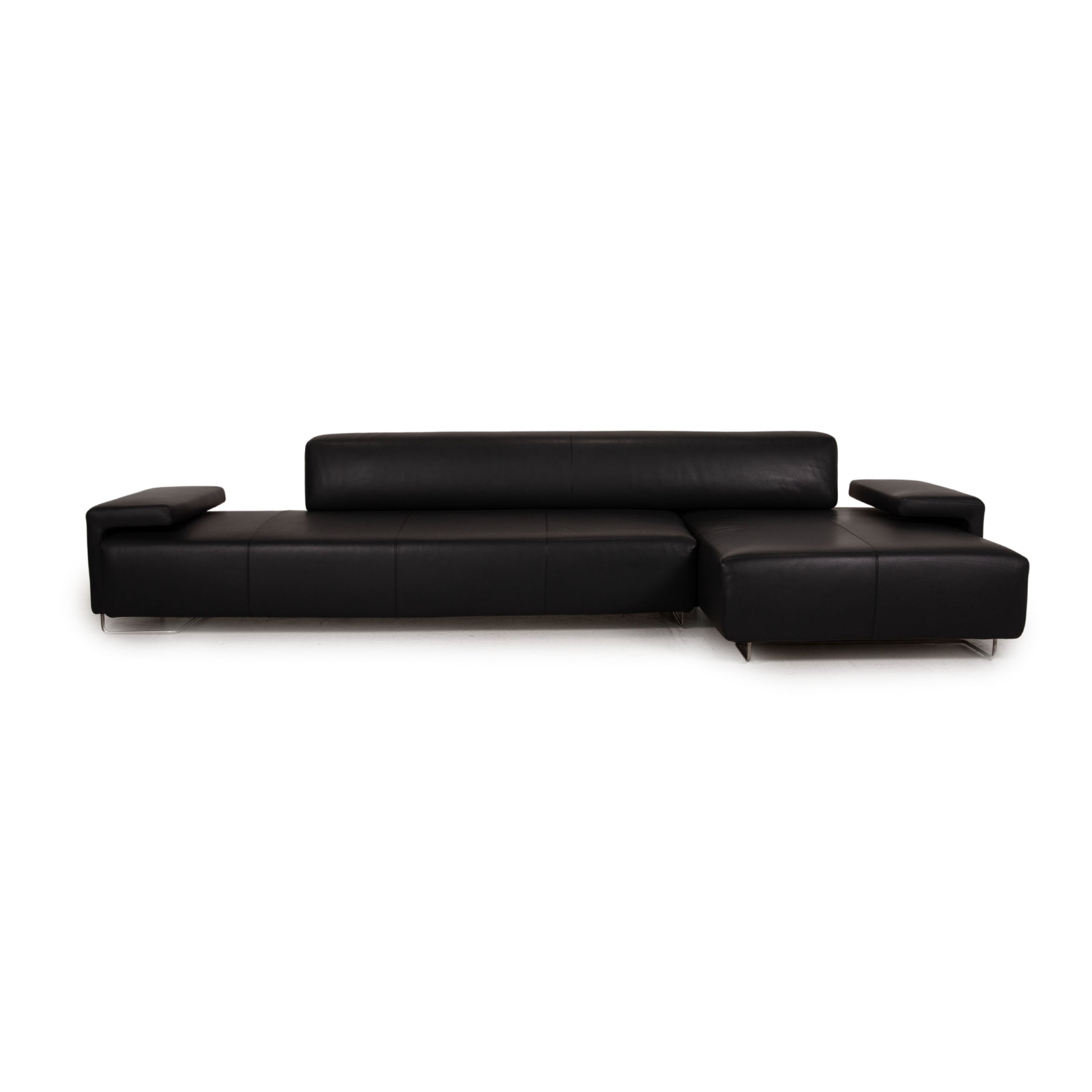Moroso Ecksofa Lowland Schwarz Leder - 2. Hand - Revive.de