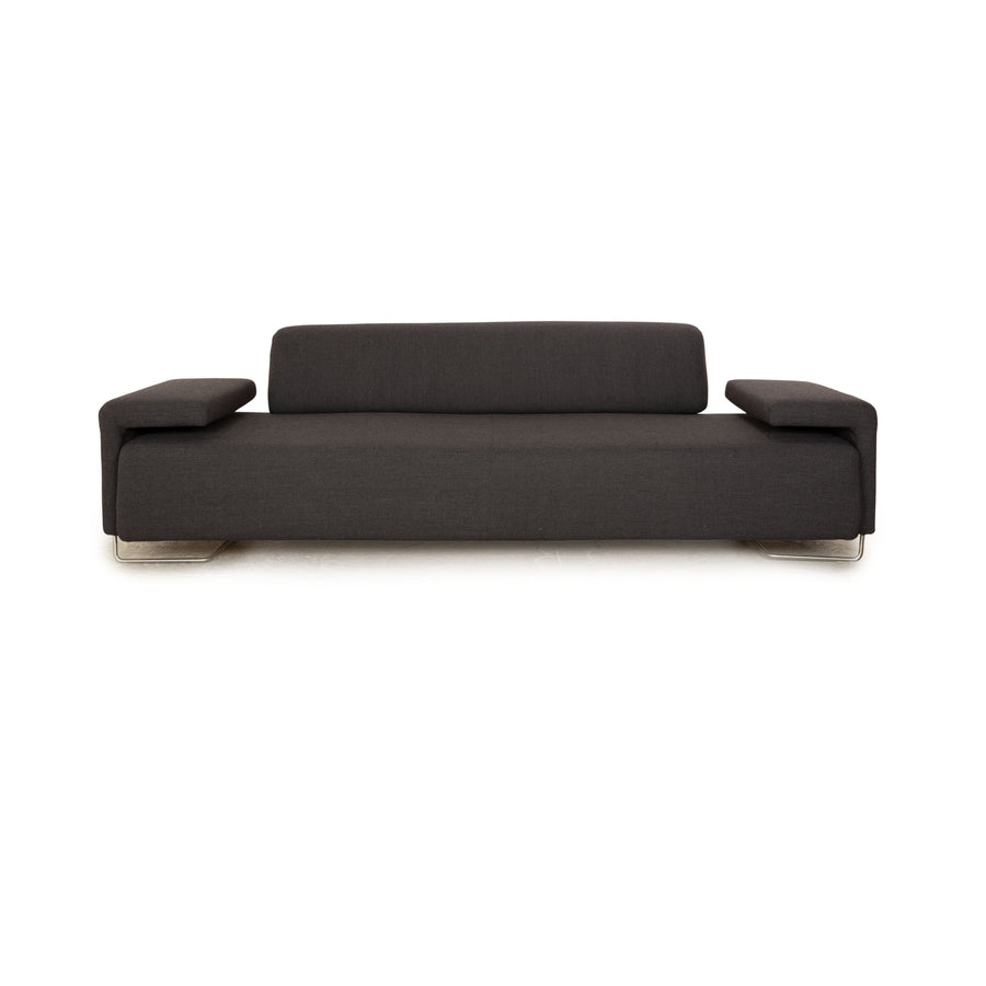Moroso Lowland Fabric Three Seater Gray Sofa Couch