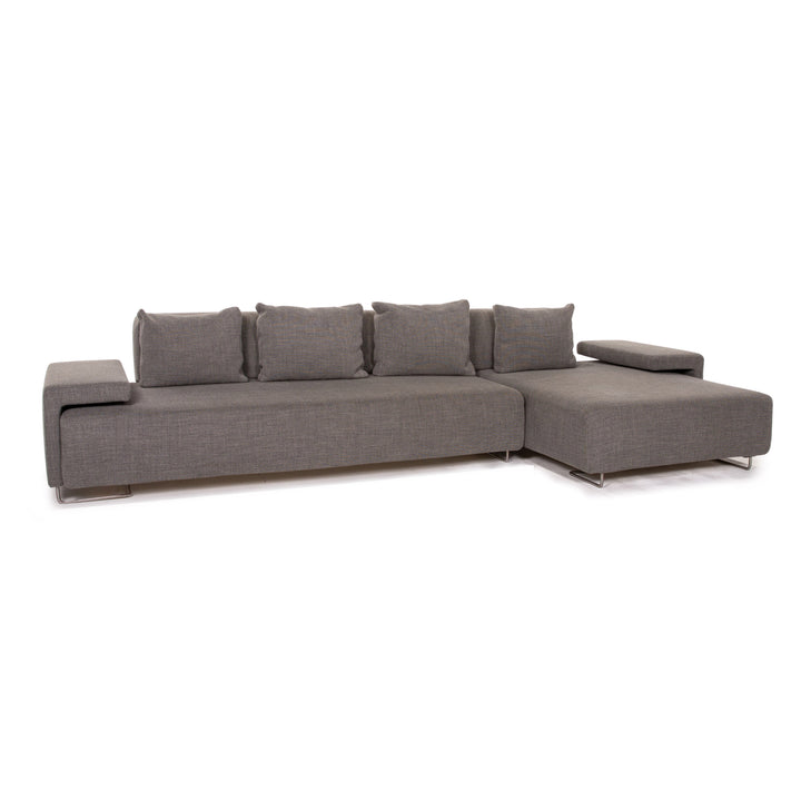 Moroso Lowland Stoff Ecksofa Grau Sofa Couch #14339