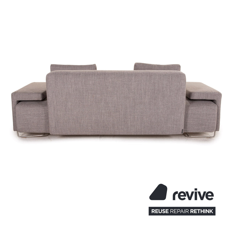 Moroso Lowland fabric sofa set gray 2x three-seater set