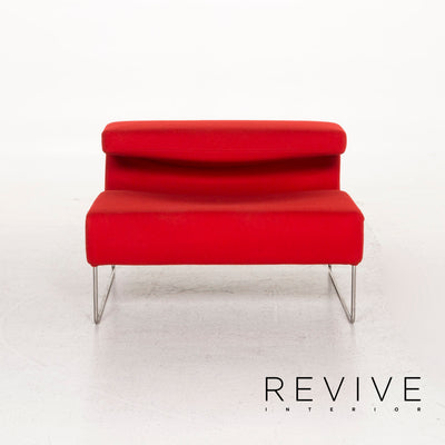 Moroso Lowseat Stoff Sessel Garnitur Rot 3x Sessel Modular #12890