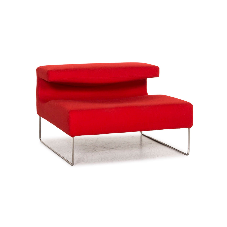 Moroso Lowseat Fabric Armchair Red Modular #12889