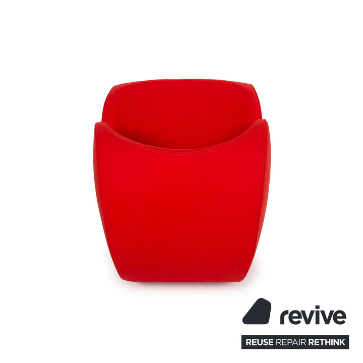 Moroso Soft Heart by Ron Arad Fabric Armchair Red Rocking function