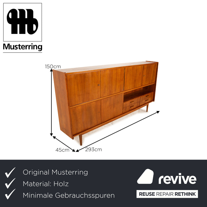 Musterring wooden sideboard brown vintage