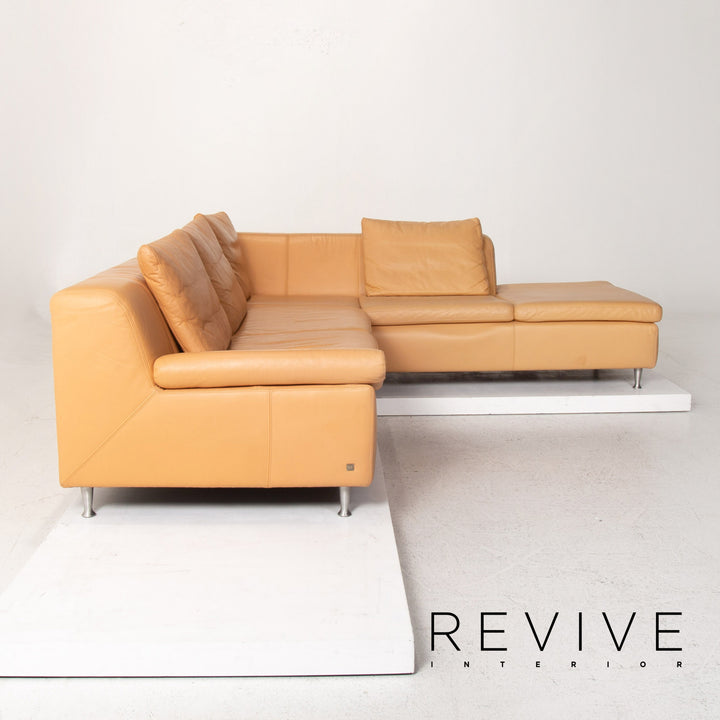 Musterring Leder Ecksofa Beige Sofa Funktion Couch #13501