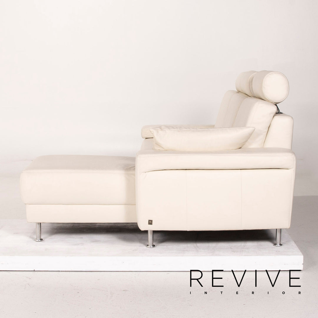 Musterring Leder Ecksofa Weiß Funktion Sofa Couch #14389