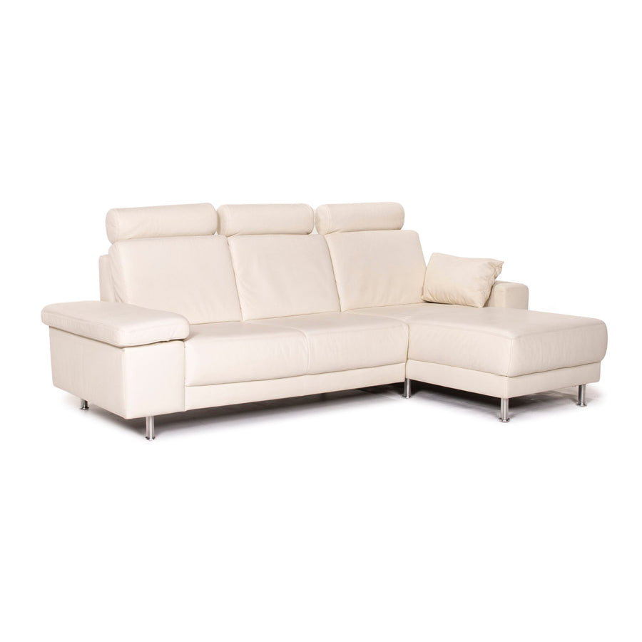 Musterring Leder Ecksofa Weiß Funktion Sofa Couch #14389