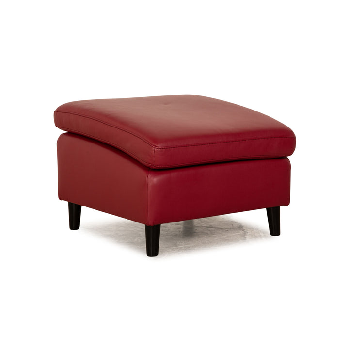 Sample ring leather stool red