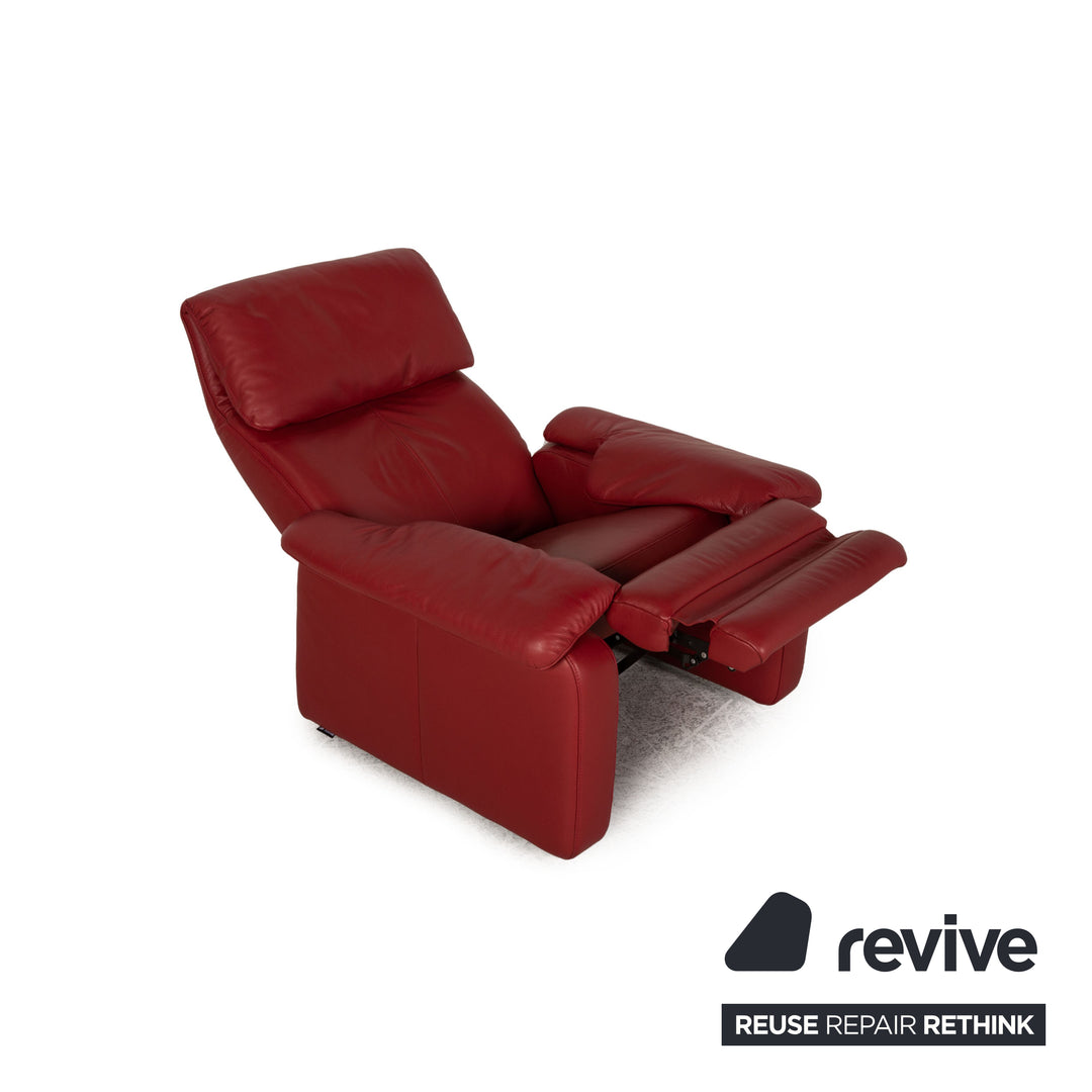 Musterring MR 2450 Leder Sessel Rot Funktion