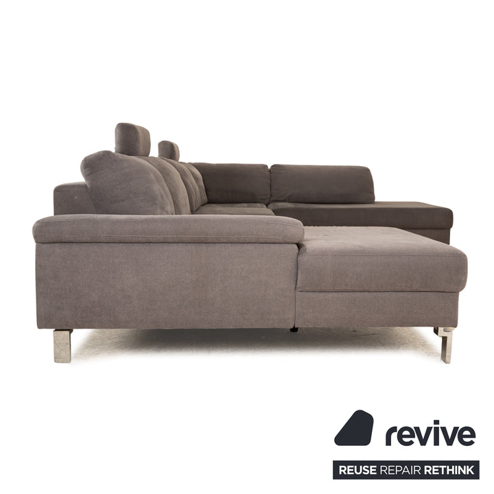 Musterring MR 4500 Stoff Ecksofa Grau Recamiere Rechts Sofa Couch