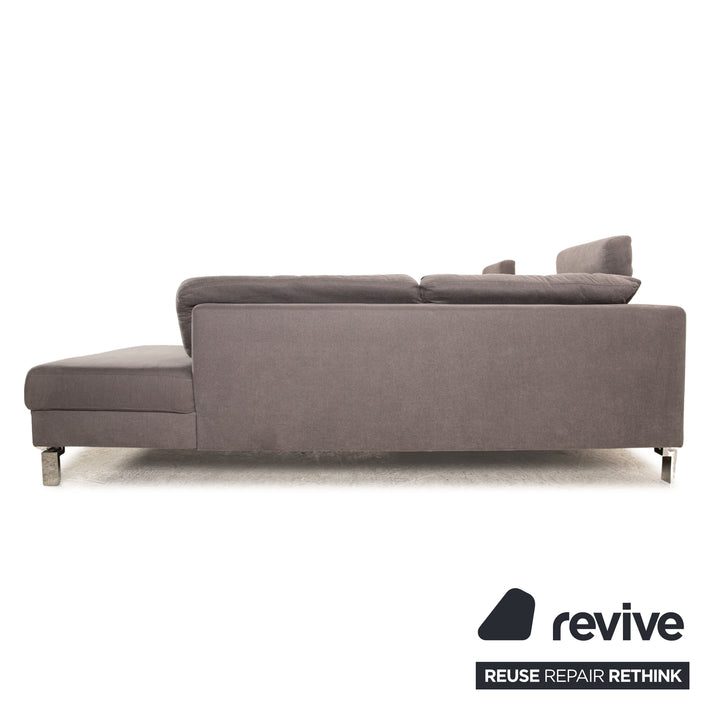 Musterring MR 4500 Stoff Ecksofa Grau Recamiere Rechts Sofa Couch