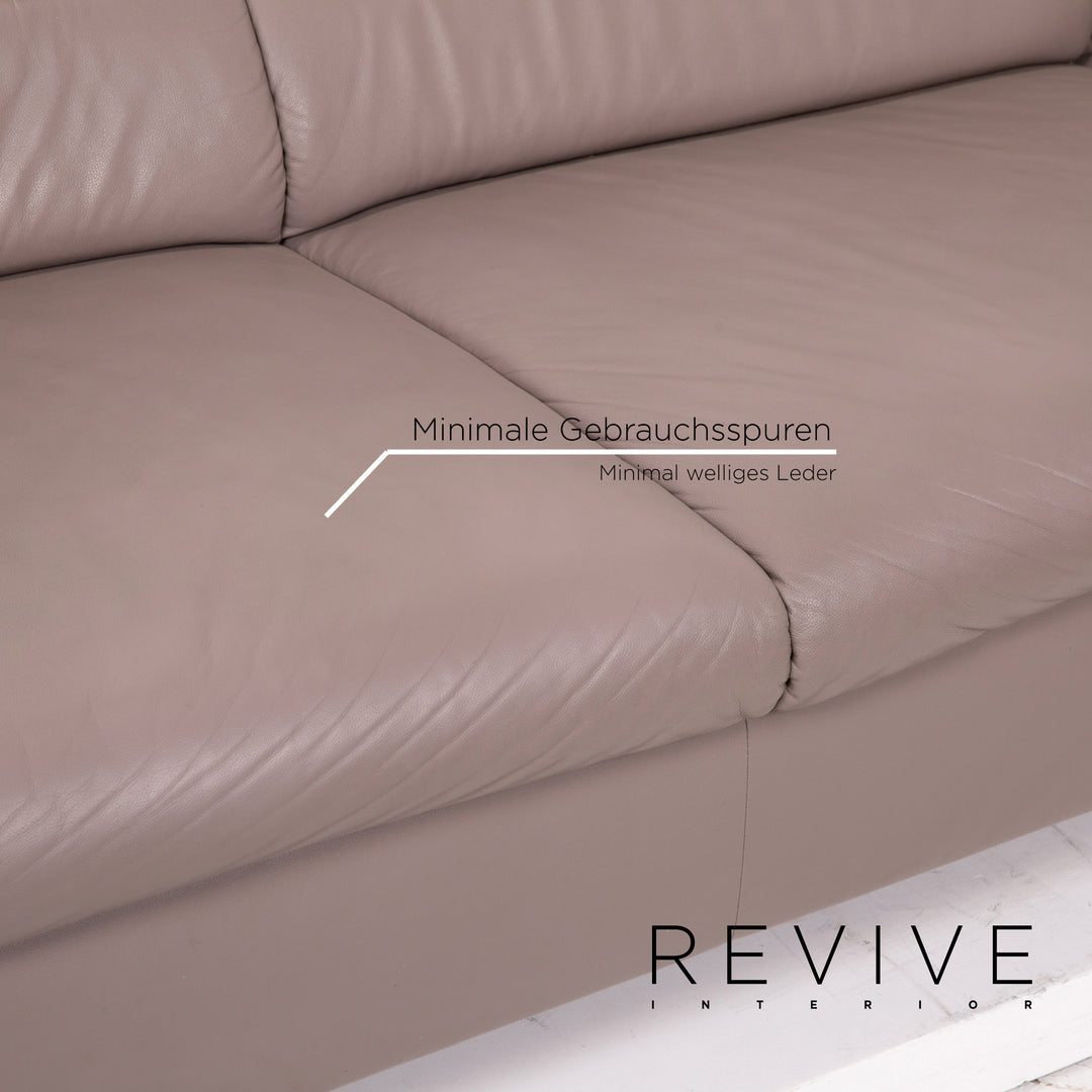 Musterring MR 4775 Leather Sofa Brown Corner Sofa #14904