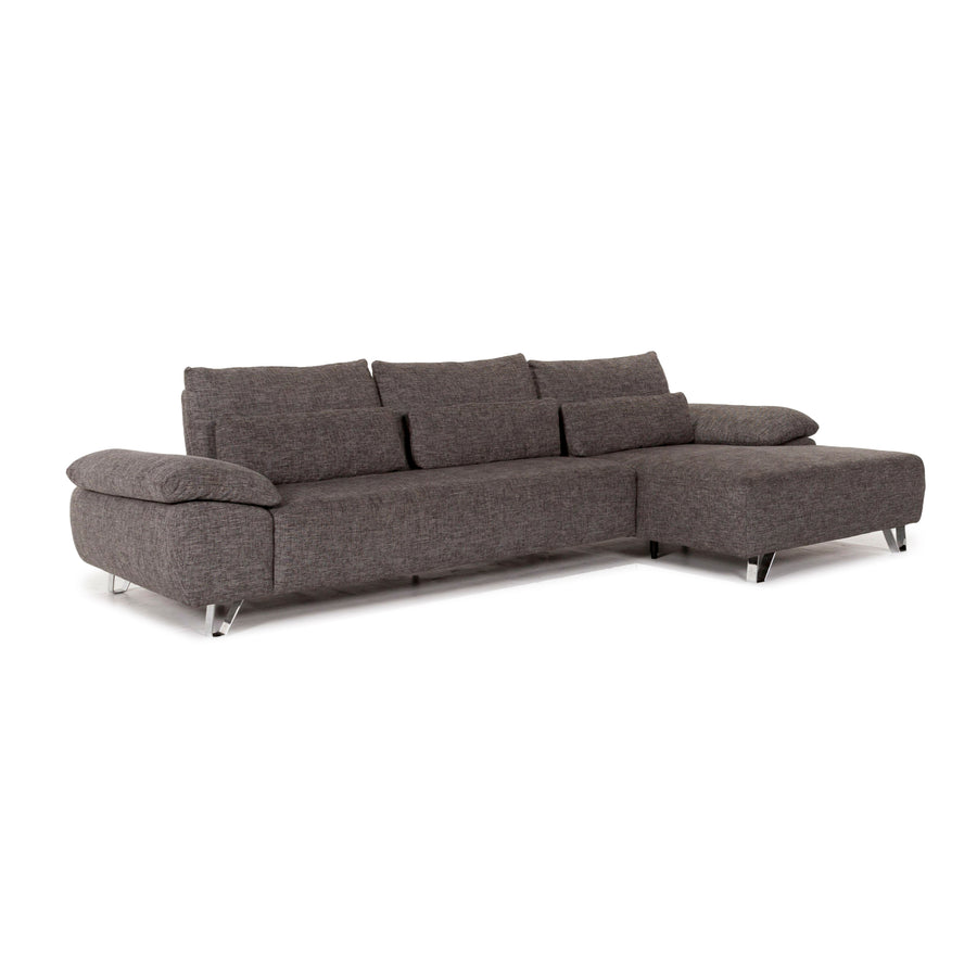 Musterring MR 680 Stoff Ecksofa Grau Funktion Couch #12698