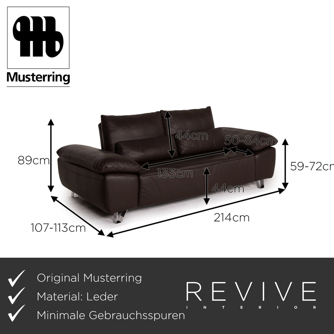 Musterring Zweisitzer MR 680 Braun Leder