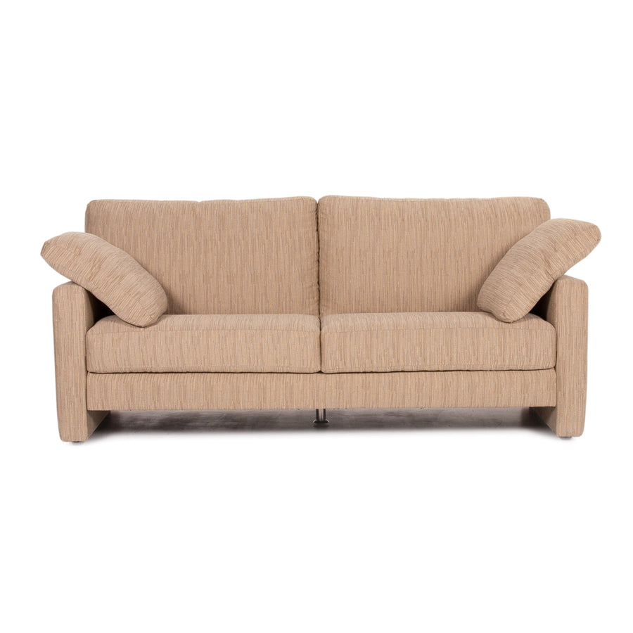 Musterring Stoff Sofa Creme Cappuccino Zweisitzer Couch #13891