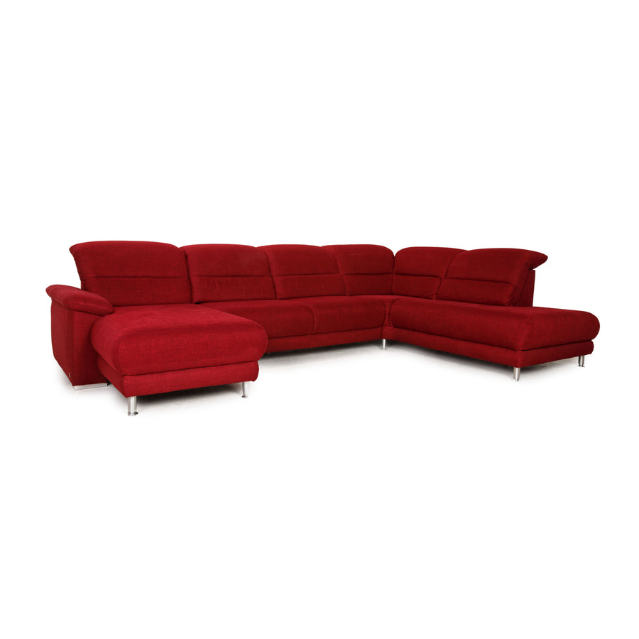 Musterring Stoff Sofa Rot Ecksofa Couch Funktion