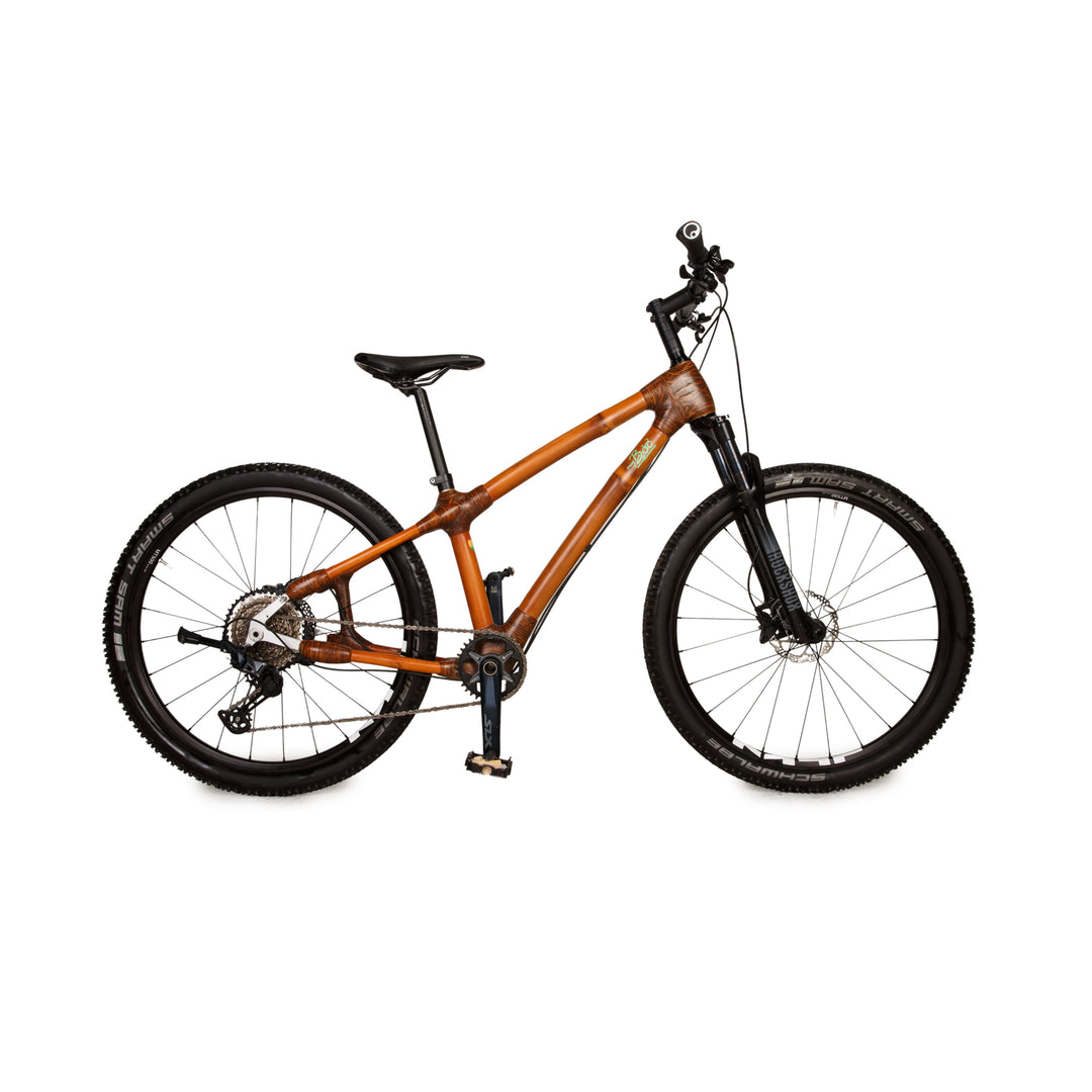 mountainbike aus bambus my Boo Mountainbike MY DAKA DEORE 2021 Braun Bambus - 2. Hand