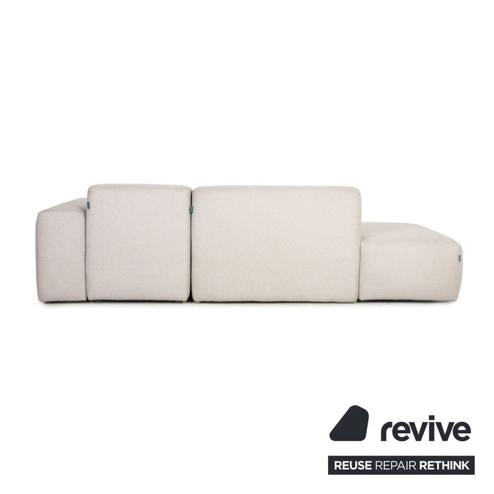 MYCS PYLLOW 3 Seater Fabric Light Gray Sofa Couch