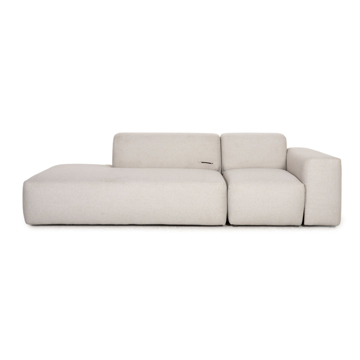 MYCS PYLLOW Dreisitzer Stoff Hellgrau Sofa Couch