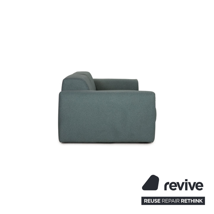MYCS PYLLOW Fabric 3 Seater Mint Turquoise Sofa Couch