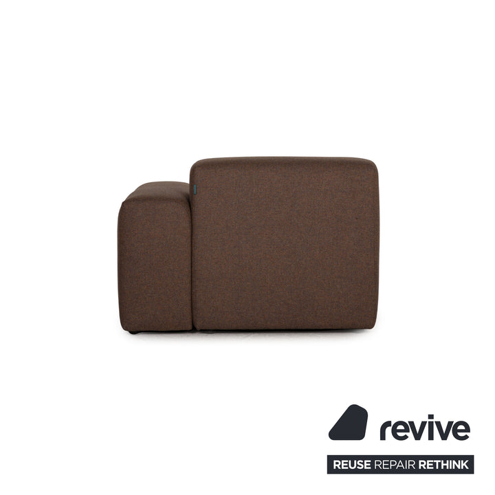 MYCS PYLLOW Fabric Corner Sofa Brown Taupe Sofa Couch