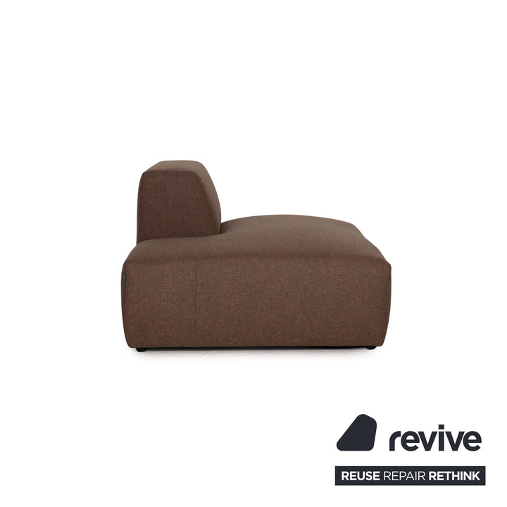 MYCS PYLLOW Fabric Corner Sofa Brown Taupe Sofa Couch
