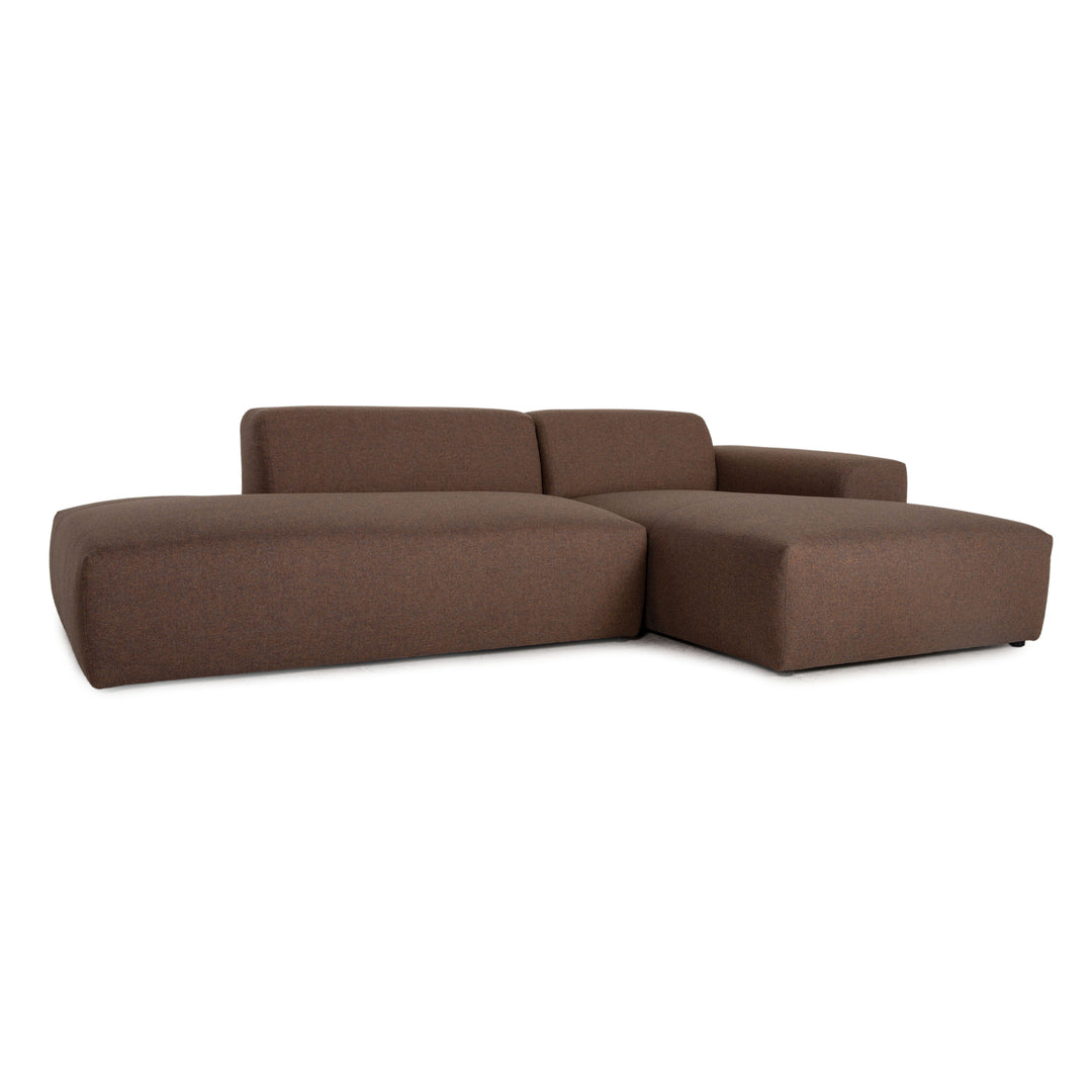 MYCS PYLLOW Fabric Corner Sofa Brown Taupe Sofa Couch