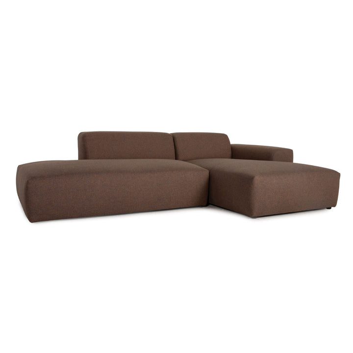 MYCS PYLLOW Fabric Corner Sofa Brown Taupe Sofa Couch