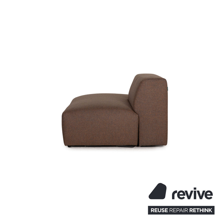 MYCS PYLLOW Fabric Corner Sofa Brown Taupe Sofa Couch