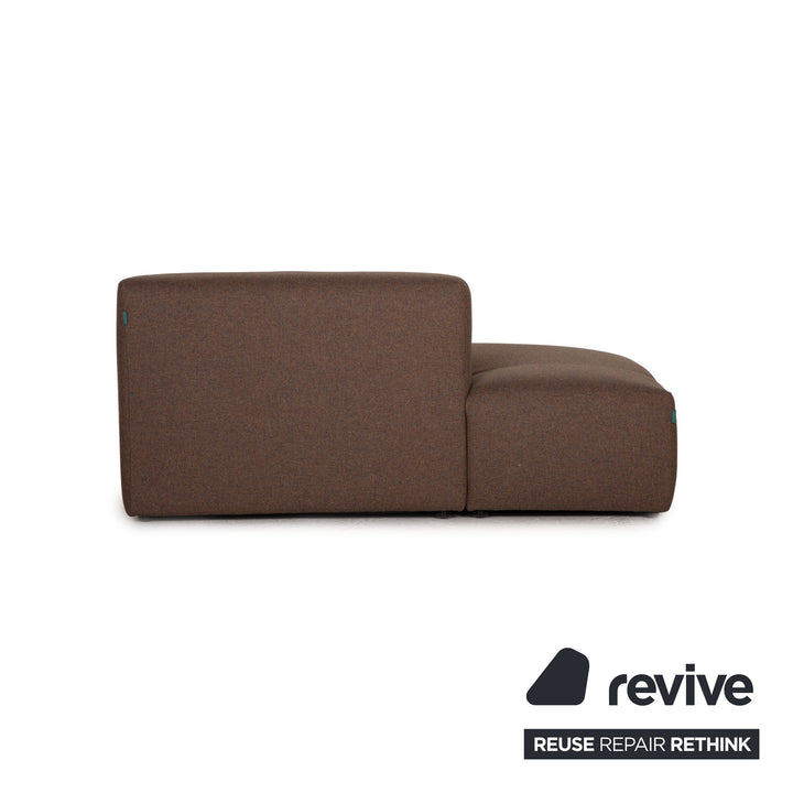 MYCS PYLLOW Fabric Corner Sofa Brown Taupe Sofa Couch