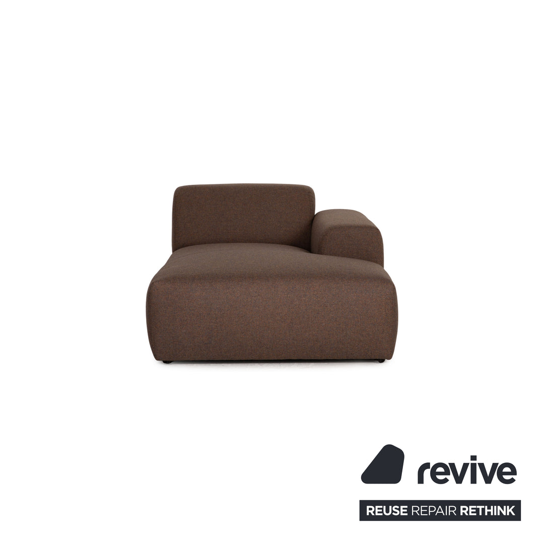 MYCS PYLLOW Fabric Corner Sofa Brown Taupe Sofa Couch