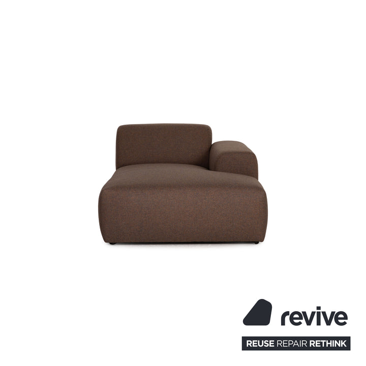 MYCS PYLLOW Fabric Corner Sofa Brown Taupe Sofa Couch