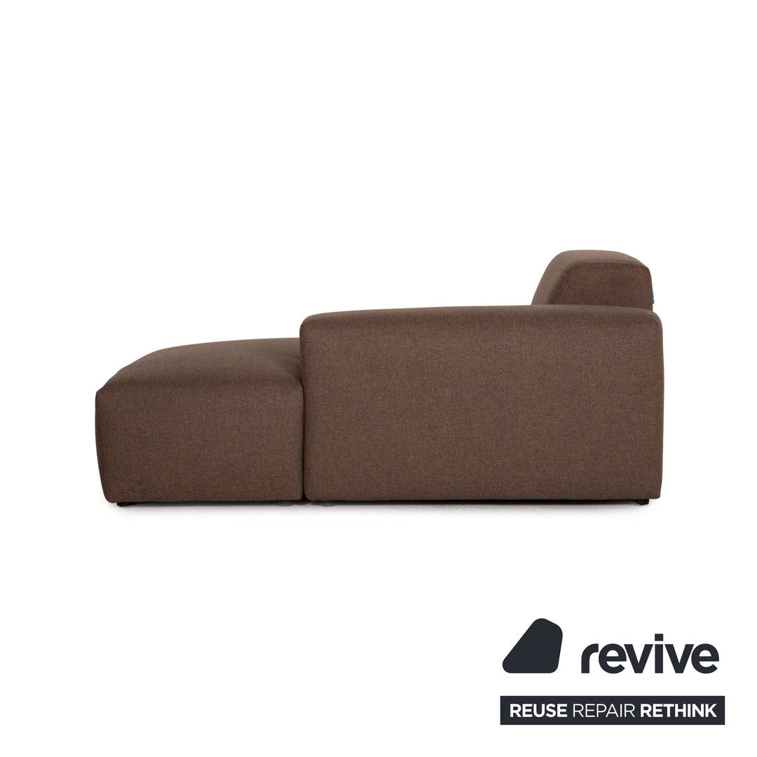 MYCS PYLLOW Fabric Corner Sofa Brown Taupe Sofa Couch