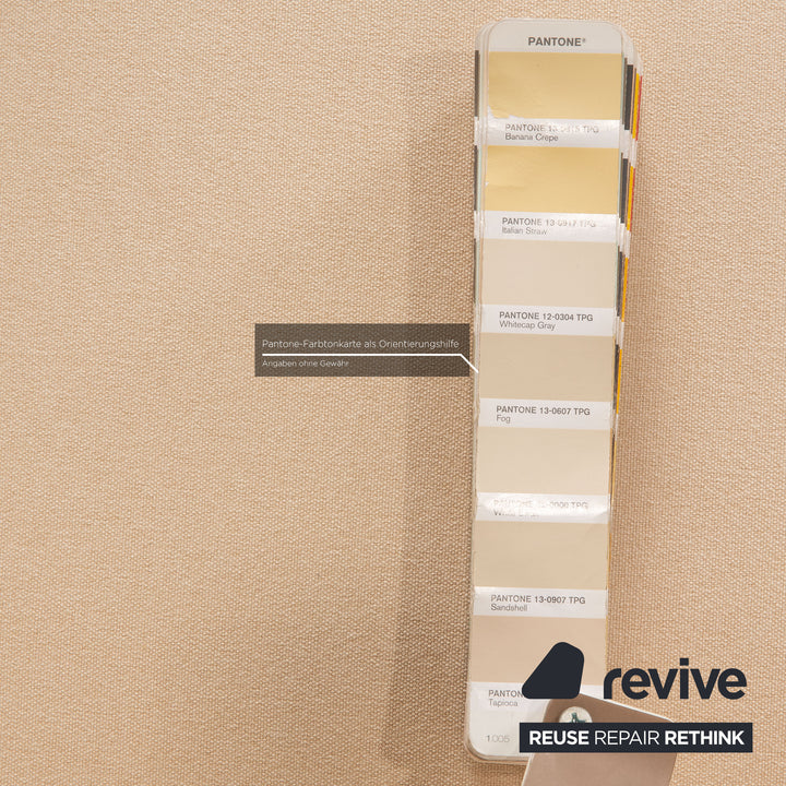 MYCS PYLLOW Stoff Ecksofa Creme Sofa Couch Recamiere rechts