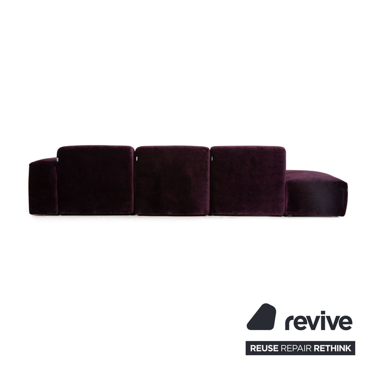 MYCS PYLLOW Stoff Ecksofa Violett Sofa Couch