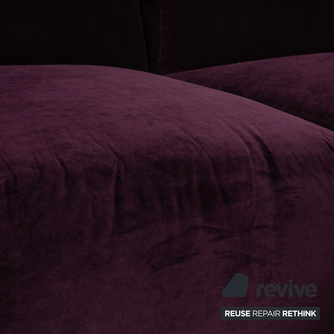 MYCS PYLLOW Stoff Ecksofa Violett Sofa Couch