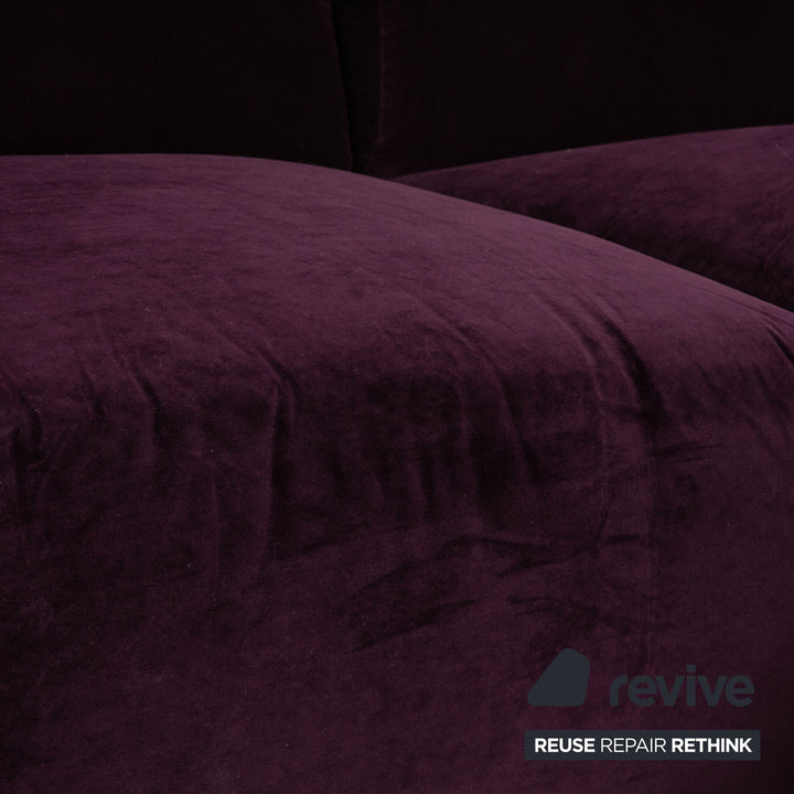 MYCS PYLLOW Stoff Ecksofa Violett Sofa Couch