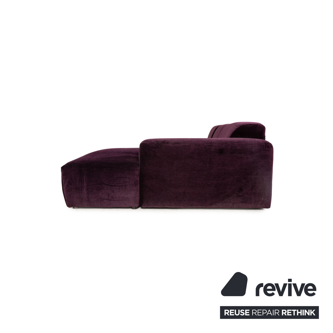 MYCS PYLLOW Stoff Ecksofa Violett Sofa Couch