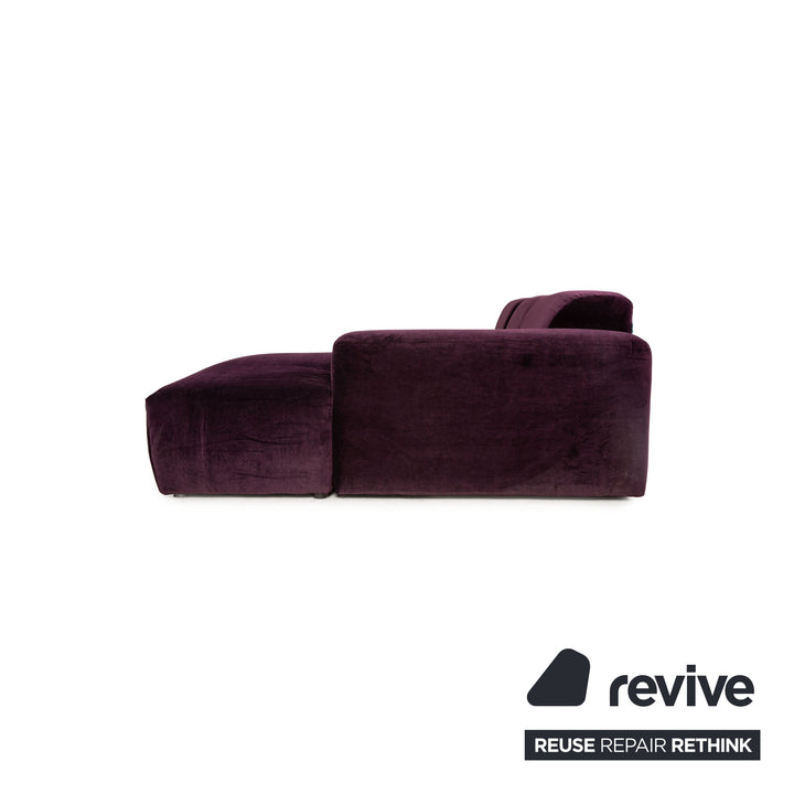 MYCS PYLLOW Stoff Ecksofa Violett Sofa Couch