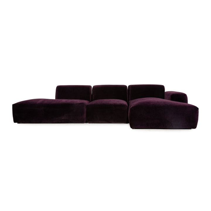 MYCS PYLLOW Stoff Ecksofa Violett Sofa Couch
