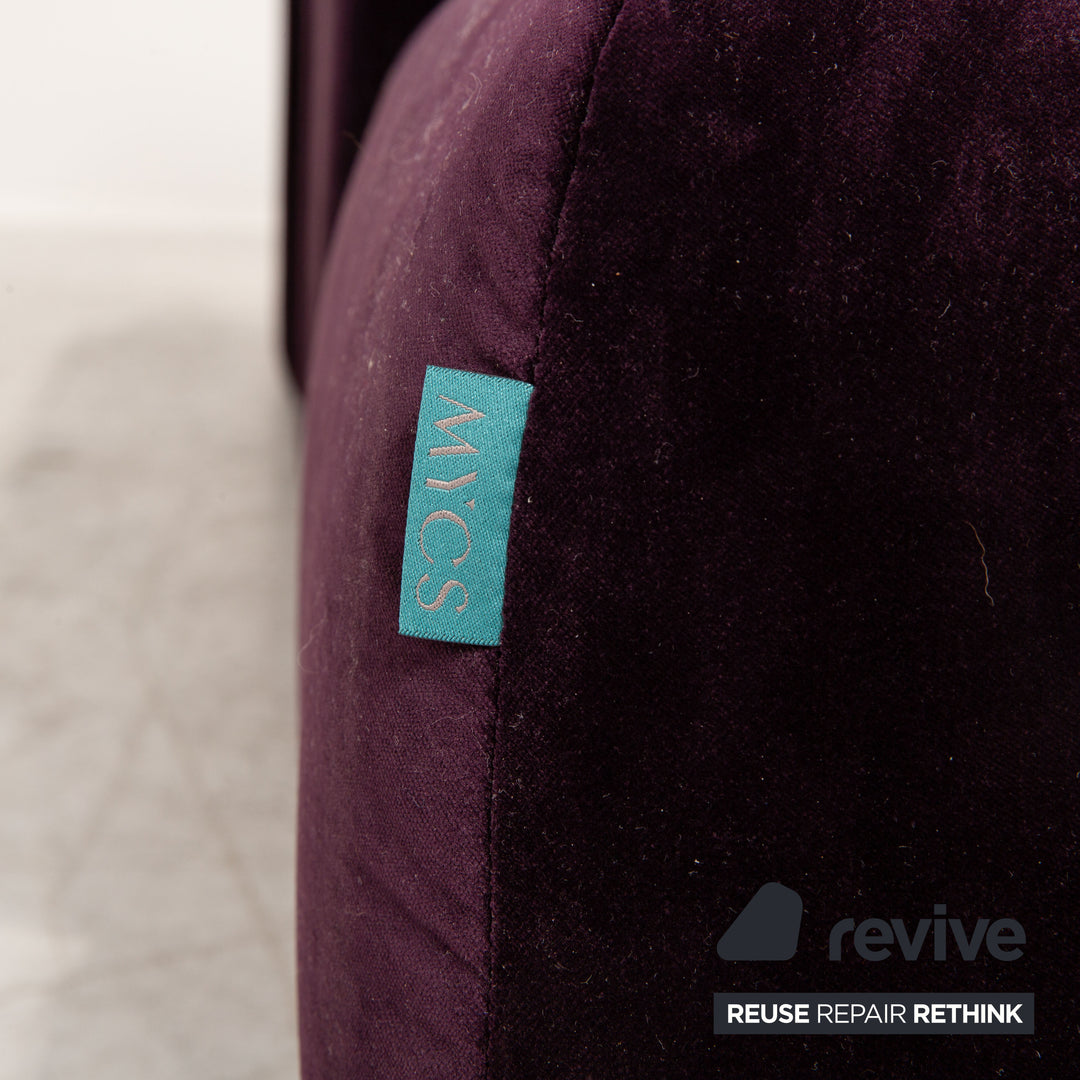 MYCS PYLLOW Stoff Ecksofa Violett Sofa Couch