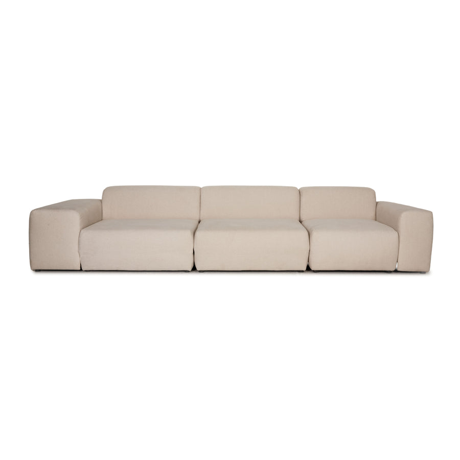 MYCS PYLLOW fabric sofa beige three seater couch sofa bed