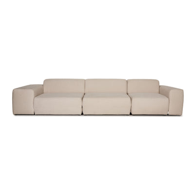 MYCS PYLLOW Stoff Sofa Beige Dreisitzer Couch Schlafsofa