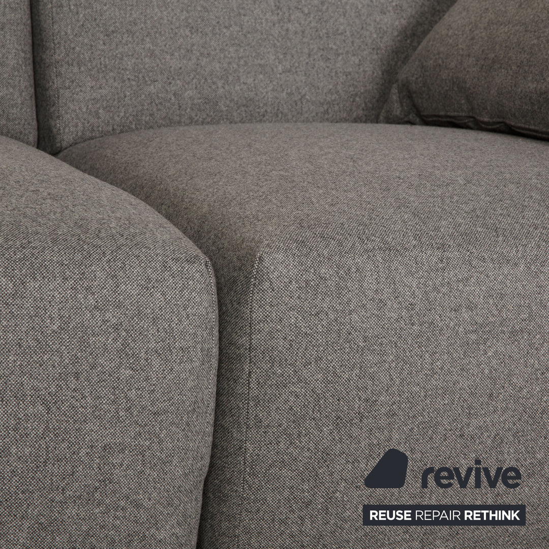 MYCS PYLLOW Fabric Sofa Gray Three Seater Couch