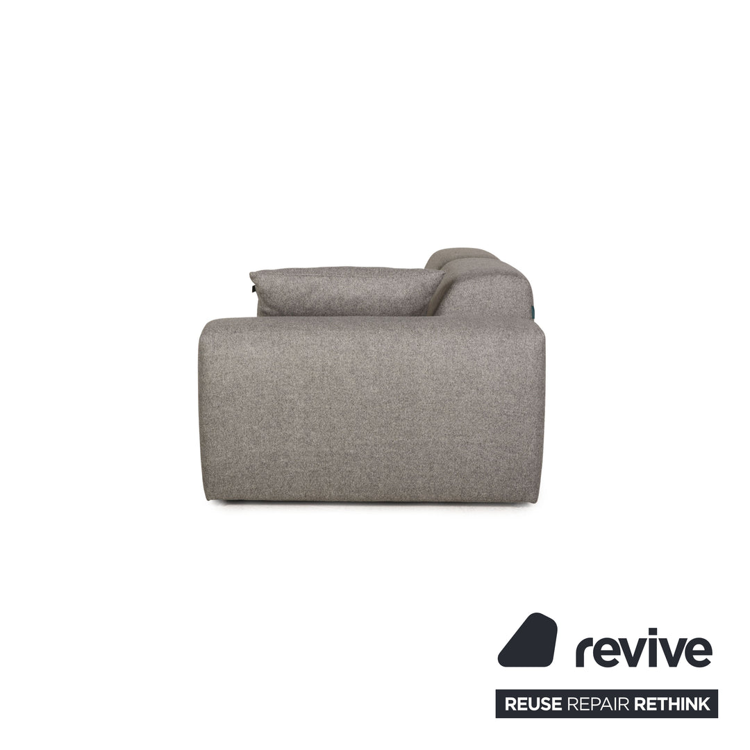 MYCS PYLLOW Fabric Sofa Gray Three Seater Couch
