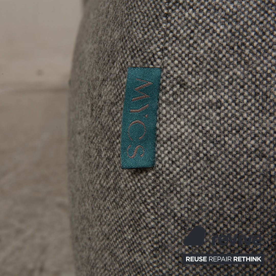 MYCS PYLLOW Fabric Sofa Gray Three Seater Couch