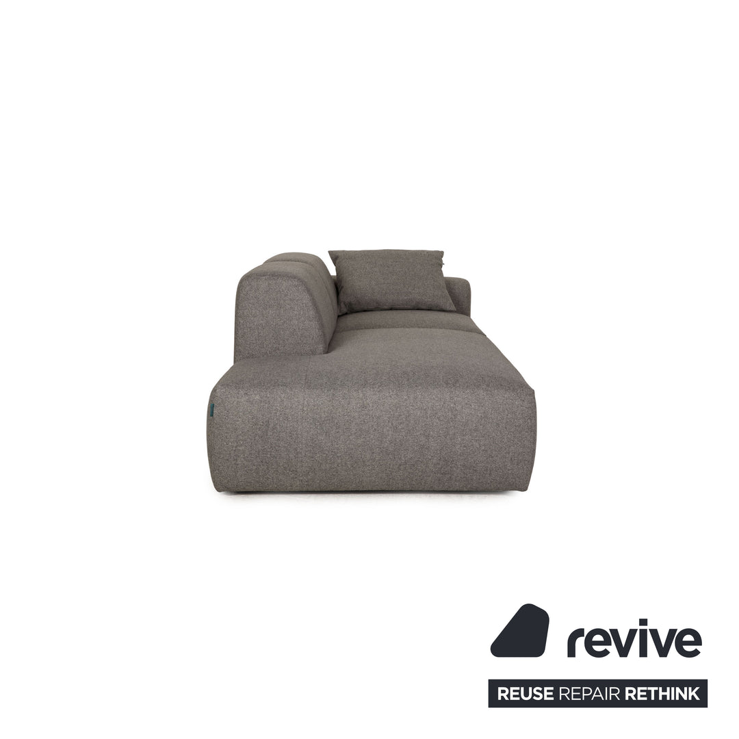 MYCS PYLLOW Fabric Sofa Gray Three Seater Couch