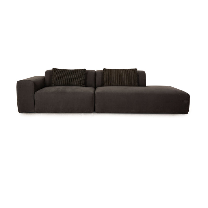 MYCS PYLLOW Stoff Sofa Grau Dreisitzer Liege Daybed Couch