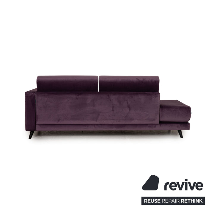 MYCS TYME Stoff Dreisitzer Violett Sofa Couch
